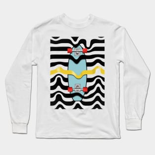 Seventies Retro skateboard Long Sleeve T-Shirt